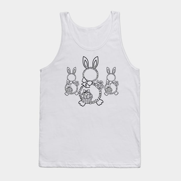 abstract Easter bunny Tank Top by Dominic Becker